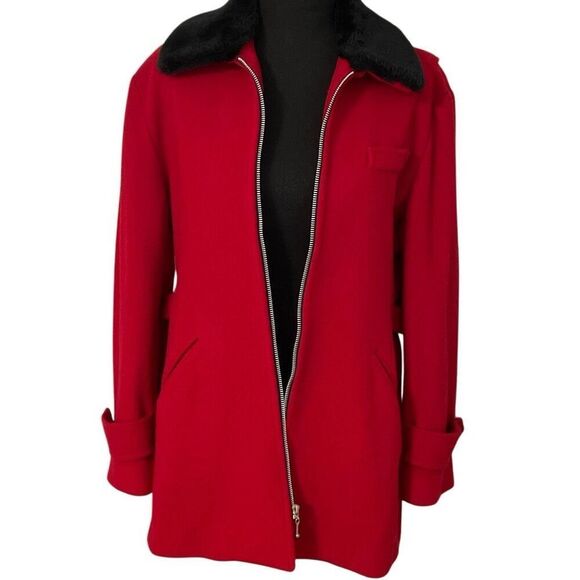 Jonathan Michael Vintage Wool Faux Fur collar - Picture 4 of 14